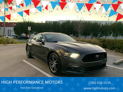 2017 Ford Mustang for sale at HIGH PERFORMANCE MOTORS in Hollywood FL