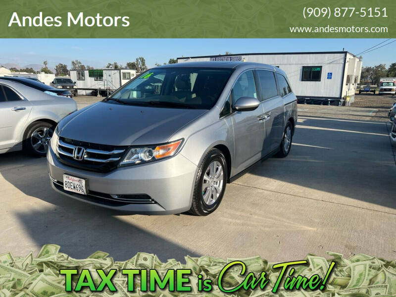 2016 Honda Odyssey for sale at Andes Motors in Bloomington CA