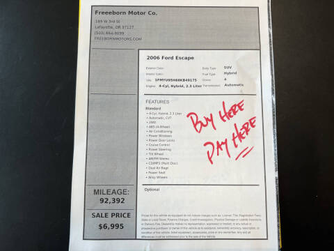 2006 Ford Escape Hybrid