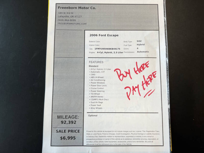 2006 Ford Escape Hybrid