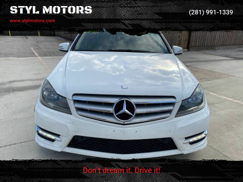 2013 Mercedes-Benz C-Class for sale at STYL MOTORS in Pasadena TX