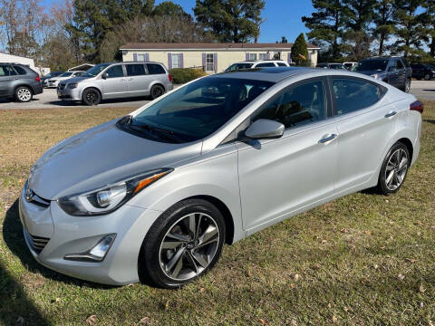 2015 Hyundai Elantra for sale at East Carolina Auto Exchange in Greenville NC