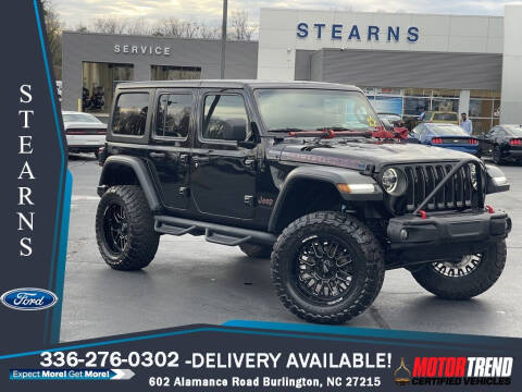2020 Jeep Wrangler Unlimited for sale at Stearns Ford in Burlington NC