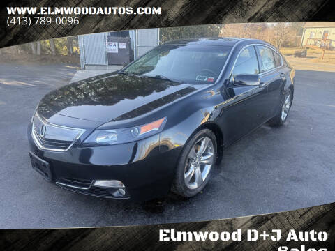 2012 Acura TL for sale at Elmwood D+J Auto Sales in Agawam MA