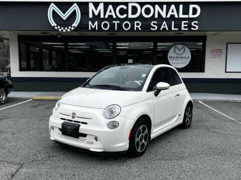 2015 FIAT 500e for sale at MacDonald Motor Sales in High Point NC