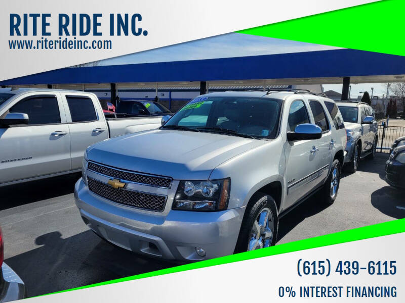 2013 Chevrolet Tahoe for sale at RITE RIDE INC. in Murfreesboro TN