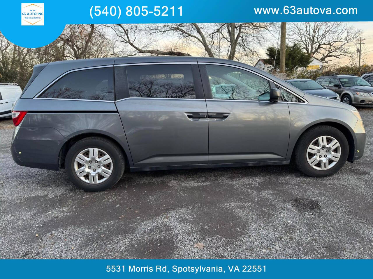 2012 Honda Odyssey for sale at 63 Auto Inc in Spotsylvania, VA