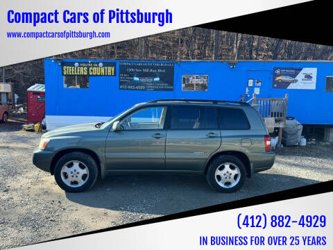 2007 Toyota Highlander for sale at Compact Cars of Pittsburgh in Pittsburgh PA