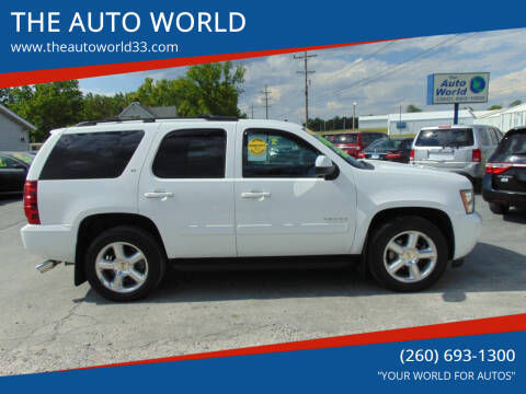 2010 Chevrolet Tahoe for sale at THE AUTO WORLD in Churubusco IN