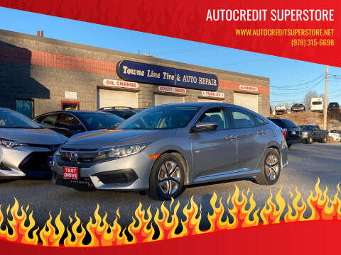 2016 Honda Civic for sale at AutoCredit SuperStore in Lowell MA
