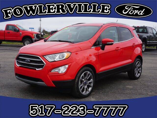 2019 Ford EcoSport for sale at FOWLERVILLE FORD in Fowlerville MI
