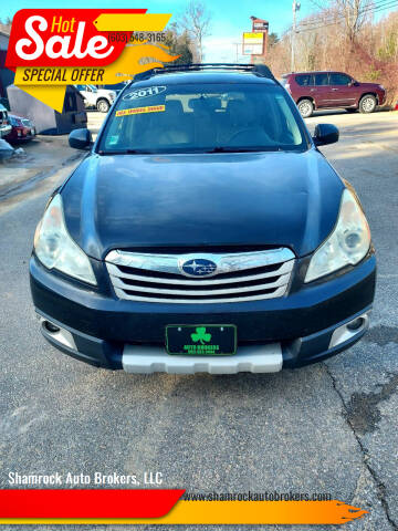 2011 Subaru Outback for sale at Shamrock Auto Brokers, LLC in Belmont NH