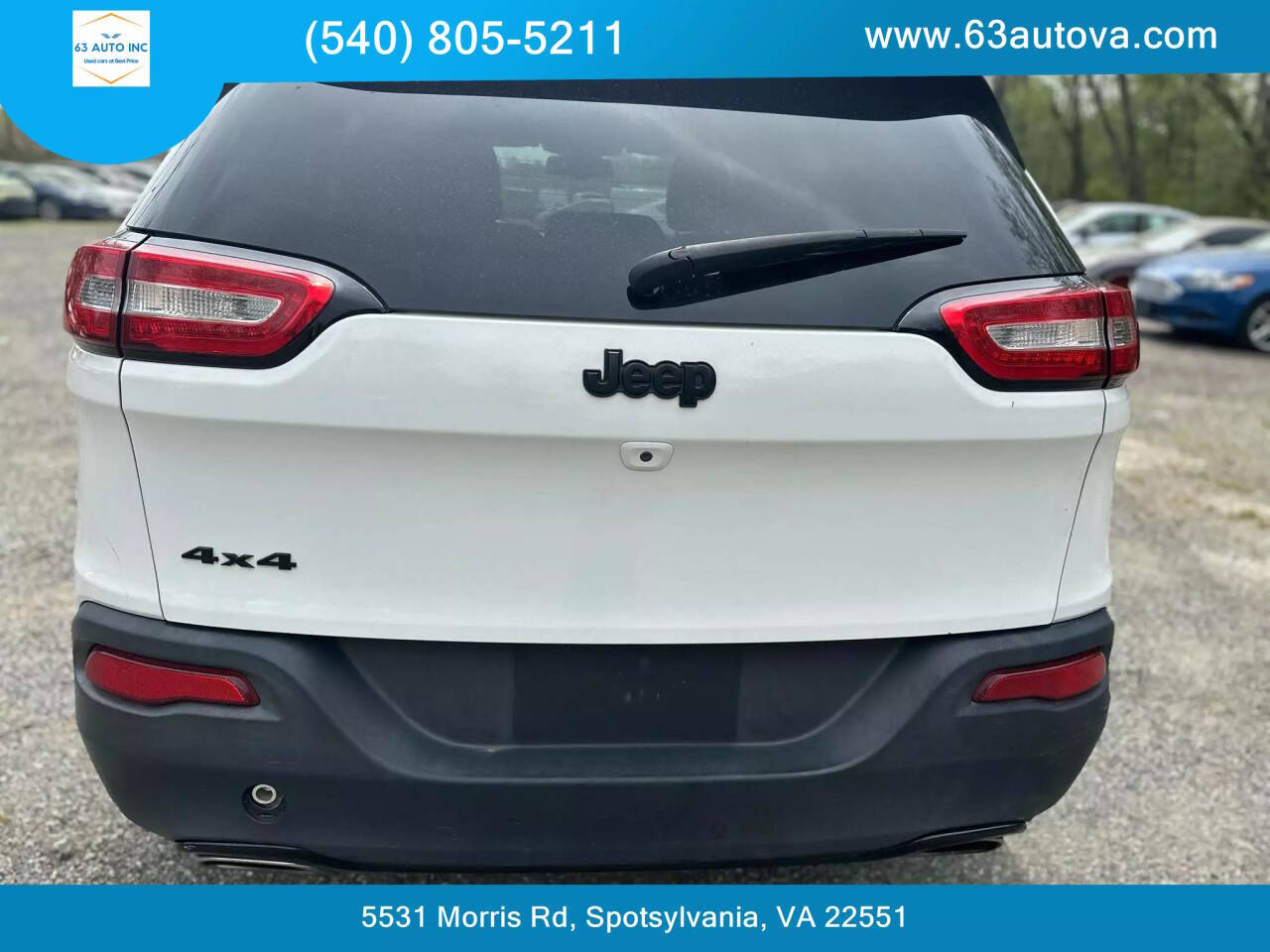 2016 Jeep Cherokee for sale at 63 Auto Inc in Spotsylvania, VA