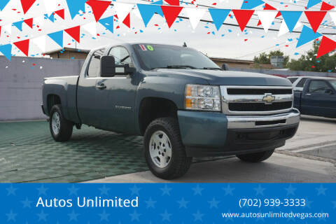 2010 Chevrolet Silverado 1500 for sale at Autos Unlimited in Las Vegas NV