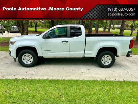 2019 Chevrolet Colorado for sale at Poole Automotive -Moore County in Aberdeen NC