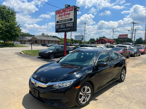 2016 Honda Civic for sale at Unlimited Auto Group in West Chester OH