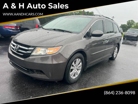 2014 Honda Odyssey for sale at A & H Auto Sales in Greenville SC