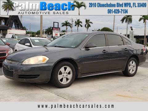 2011 Chevrolet Impala for sale at Palm Beach Automotive Sales in West Palm Beach FL