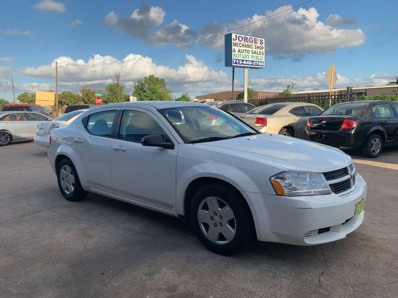 2010 Dodge Avenger for sale at JORGE'S MECHANIC SHOP & AUTO SALES in Houston TX