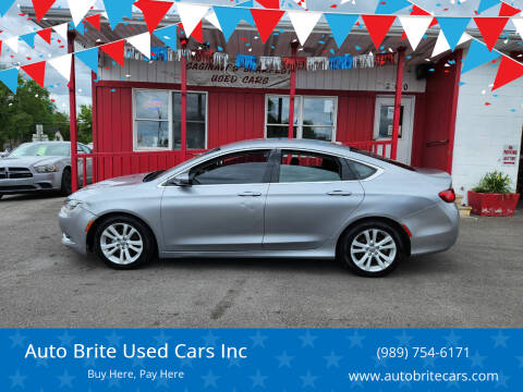 2015 Chrysler 200 for sale at Auto Brite Used Cars Inc in Saginaw MI