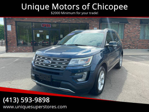 2017 Ford Explorer for sale at Unique Motors of Chicopee in Chicopee MA