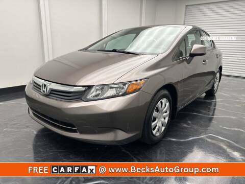 2012 Honda Civic for sale at Becks Auto Group in Mason OH