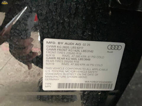 2025 Audi Q6 e-tron Premium
