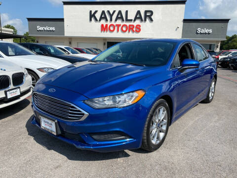 2017 Ford Fusion for sale at KAYALAR MOTORS in Houston TX