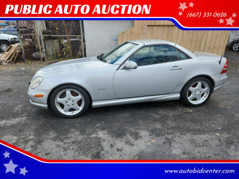 2001 Mercedes-Benz SLK for sale at PUBLIC AUTO AUCTION ESSEX MD in Essex MD