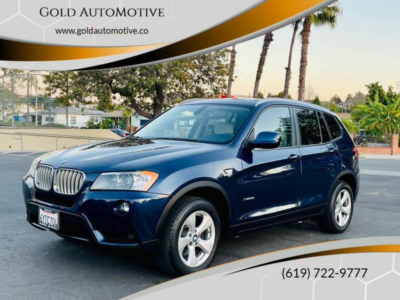 2012 BMW X3 for sale at Gold AutoMotive in San Diego CA