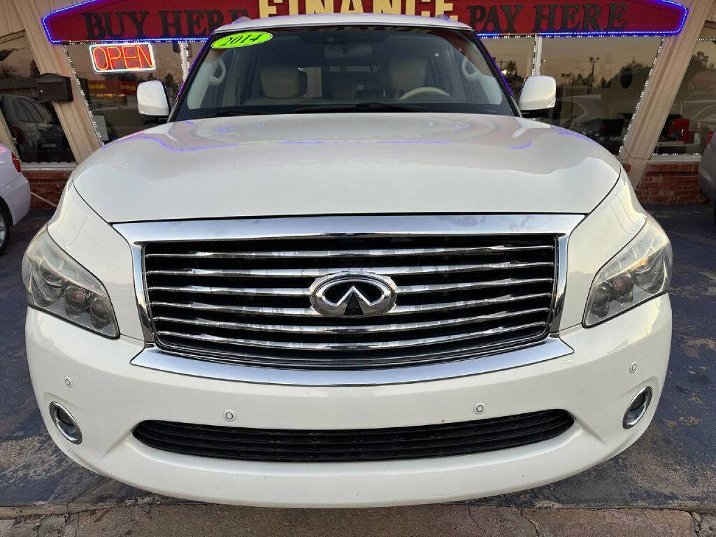 2014 INFINITI QX80 for sale at Caspian Auto Sales in Oklahoma City, OK