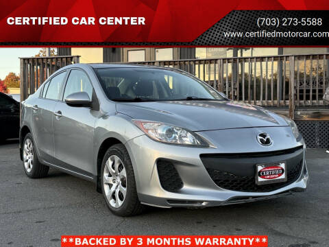 2013 Mazda MAZDA3 for sale at CERTIFIED CAR CENTER in Fairfax VA