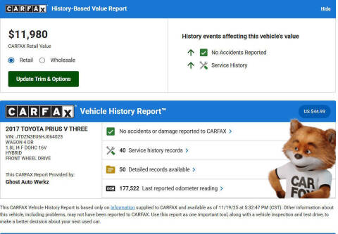 2017 Toyota Prius v Three