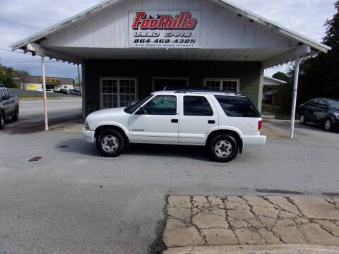 2003 Chevrolet Blazer for sale at Foothills Used Cars LLC in Campobello SC
