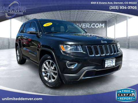 2014 Jeep Grand Cherokee for sale at Unlimited Auto Sales in Denver CO