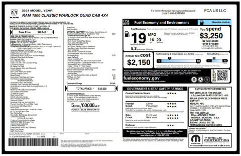 2021 RAM 1500 Classic Warlock