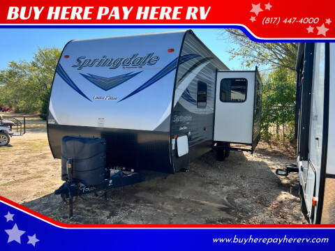 2018 Keystone Springdale 270LE for sale at BUY HERE PAY HERE RV in Burleson TX
