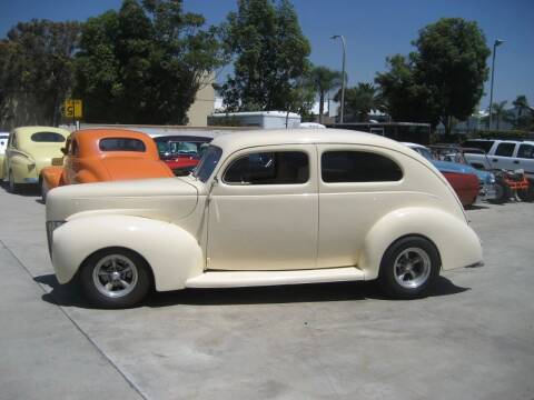 1940 Ford 2 Door Sedan for sale at HIGH-LINE MOTOR SPORTS in Brea CA