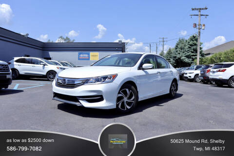 2017 Honda Accord for sale at BIG JAY'S AUTO SALES in Shelby Township MI