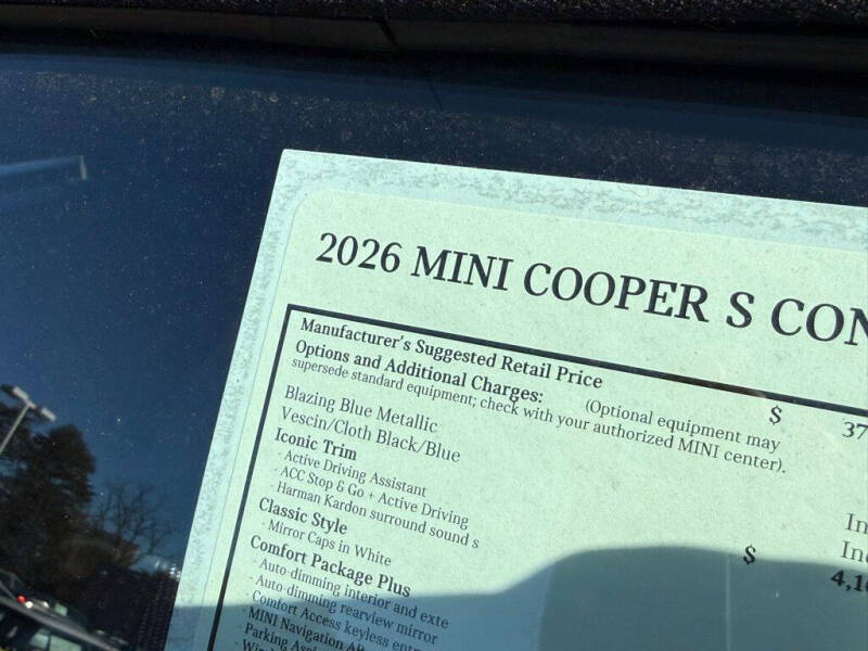 2026 MINI Convertible Cooper S