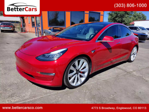2019 Tesla Model 3 for sale at Better Cars in Englewood CO