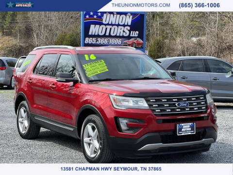 2016 Ford Explorer for sale at Union Motors in Seymour TN