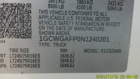 2022 Chevrolet Express 2500