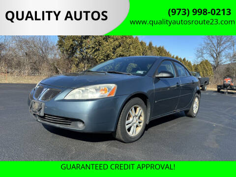 2006 Pontiac G6 for sale at QUALITY AUTOS in Hamburg NJ