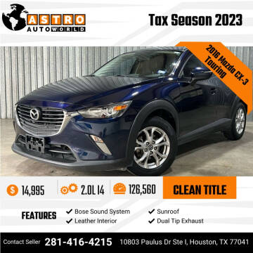 2016 Mazda CX-3 for sale at Astro Auto World in Houston TX