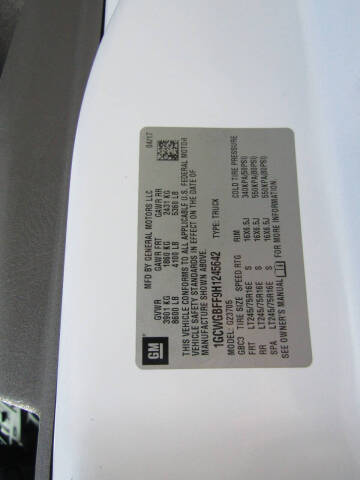 2017 Chevrolet Express 2500