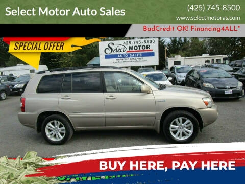 2006 Toyota Highlander Hybrid for sale at Select Motor Auto Sales in Lynnwood WA