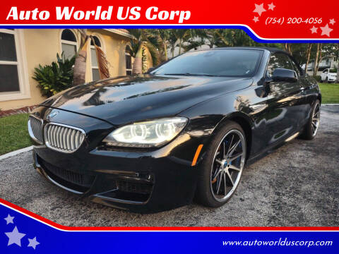 2014 BMW 6 Series for sale at Auto World US Corp in Plantation FL
