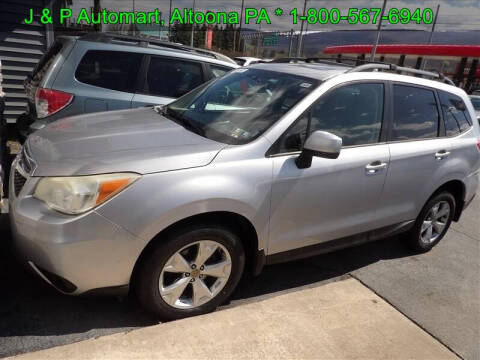 2014 Subaru Forester for sale at J & P Auto Mart in Altoona PA
