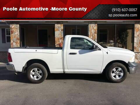 2014 RAM 1500 for sale at Poole Automotive -Moore County in Aberdeen NC